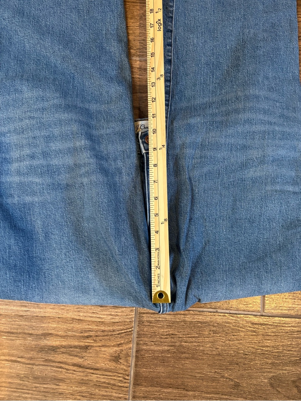 J.Crew Slim Wide Leg Jeans 28 High Rise Cropped Raw Hem Denim - Picture 8 of 10